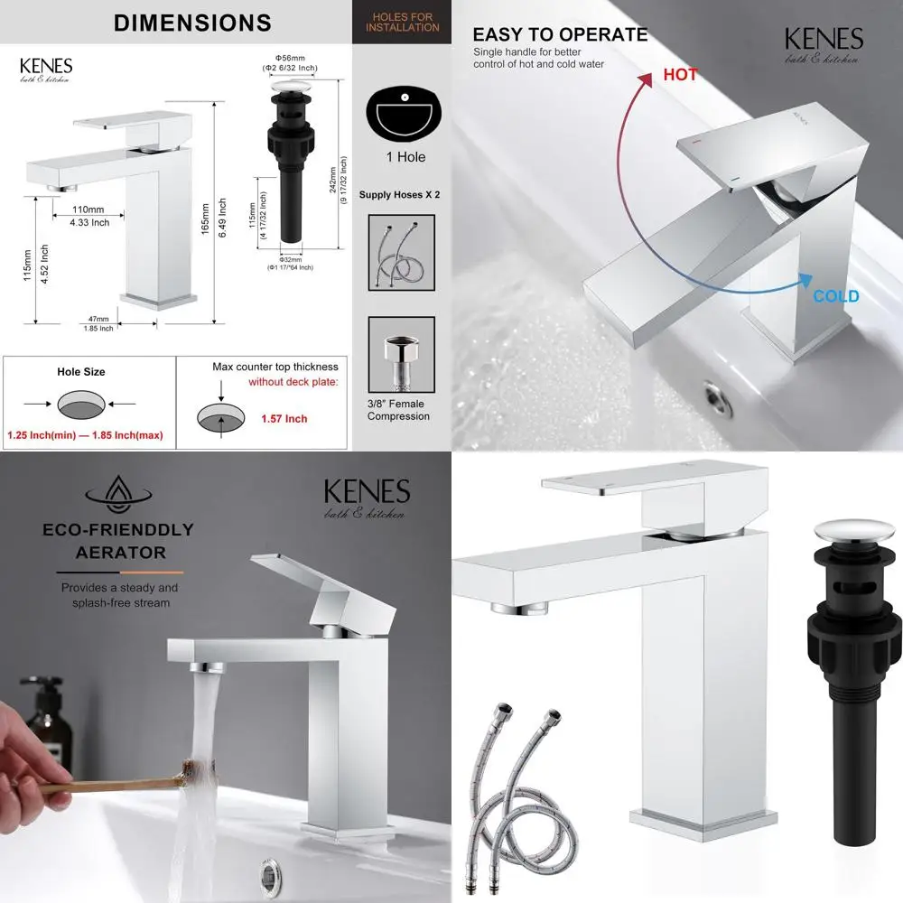 Single Handle Sink …