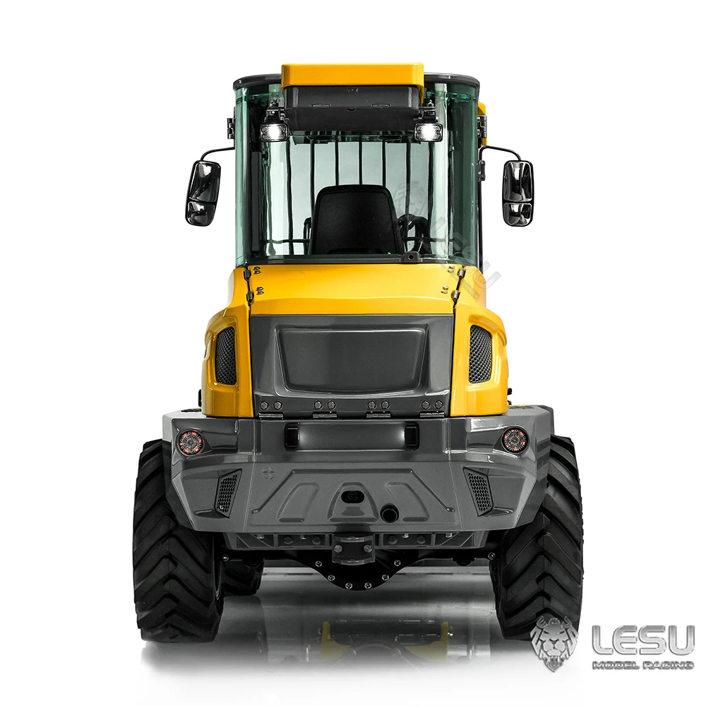 In Stock LESU Aoue-MCL8 1/14 RC Hydraulic Metal Wheeled Loader 4*4 Kit Construction Truck Model Light Sound ESC Toy Gift Vehicle