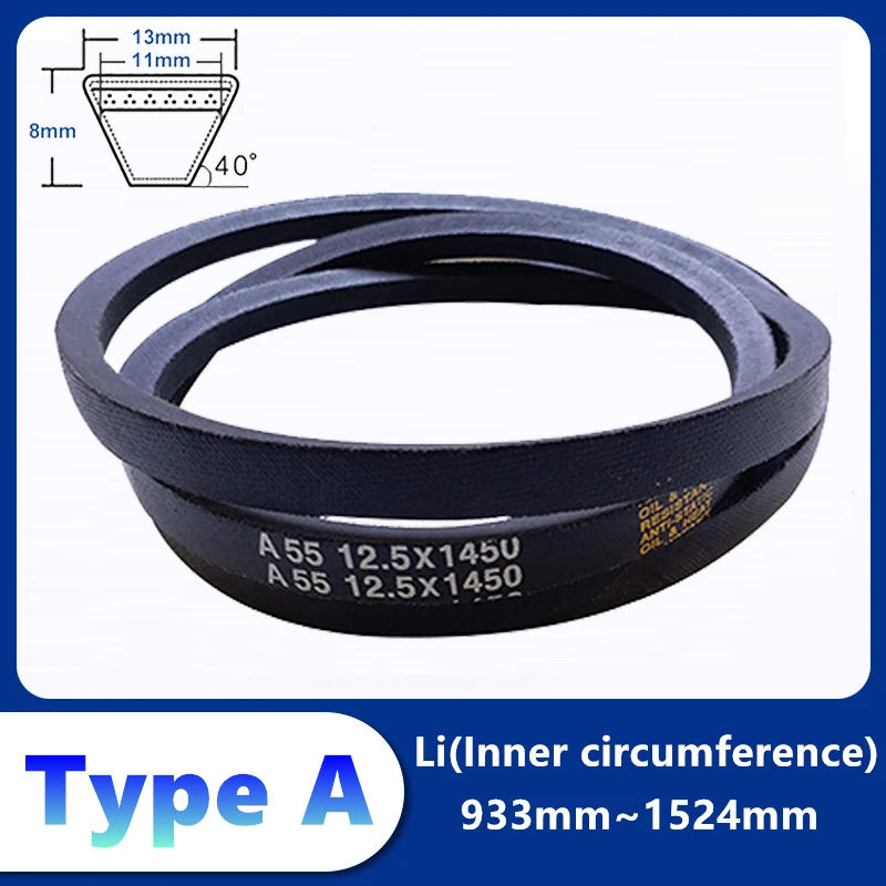 Conveyor Belts Type A Rubber Drive V Belt Power Transmission Strap 933 965 991 1016 1030 1041 1092 1120 1167 1194 1270~1524mm