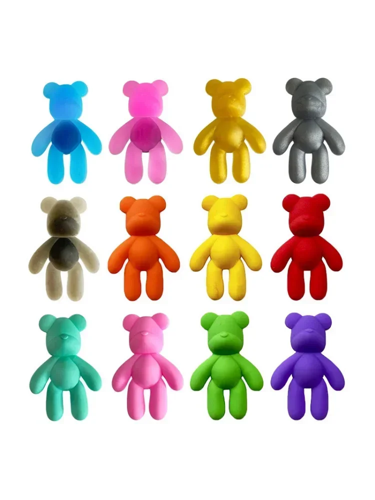 PVC animal multicolore ours chaussure boucle breloques accessoires décorations pour sandales sneaker sabot broche sac fête enfants cadeau x-party