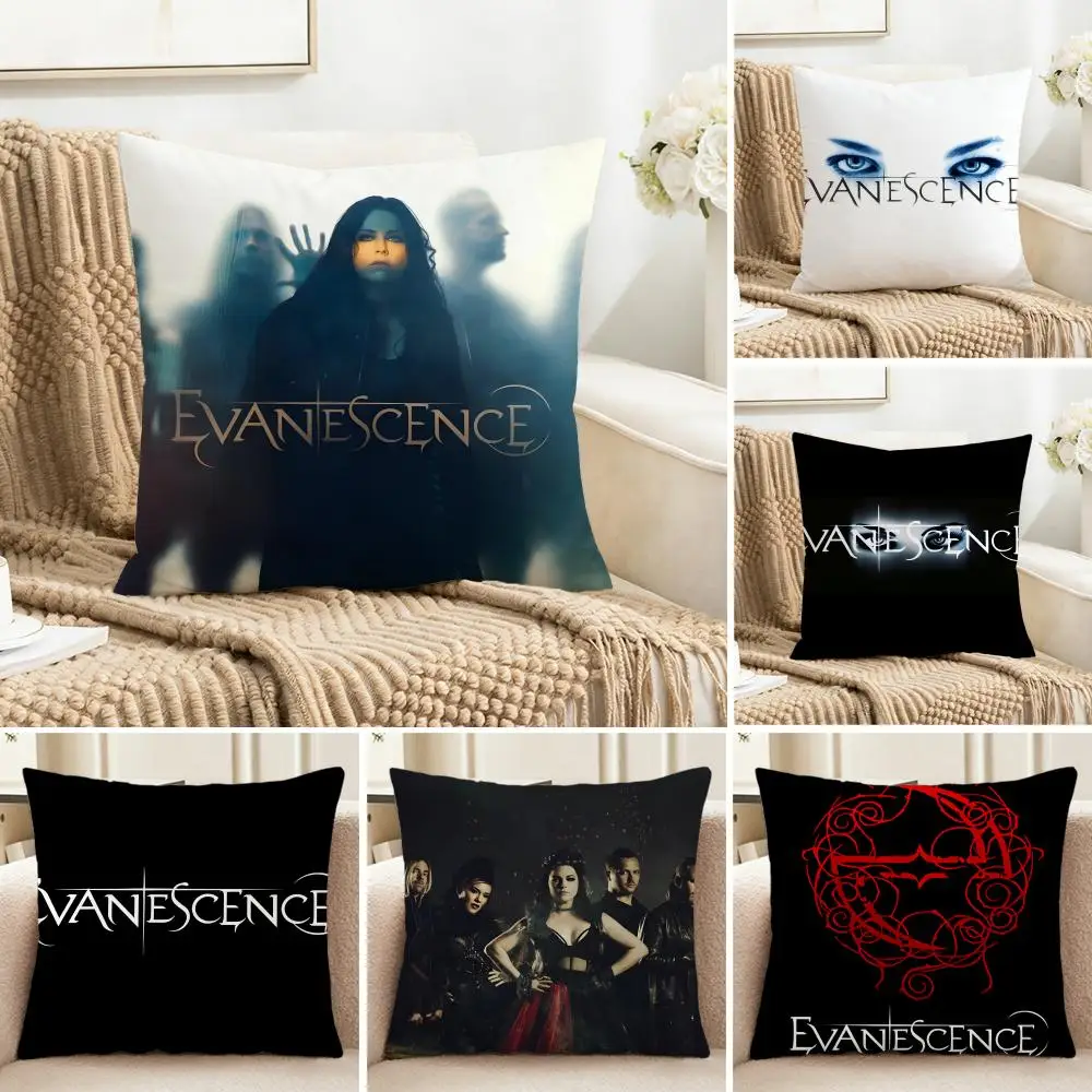 Fashion Gothic USA E-Evanescence Cushion Cover Washable Linen-Look for Daily Sofa Home Household Room Decor