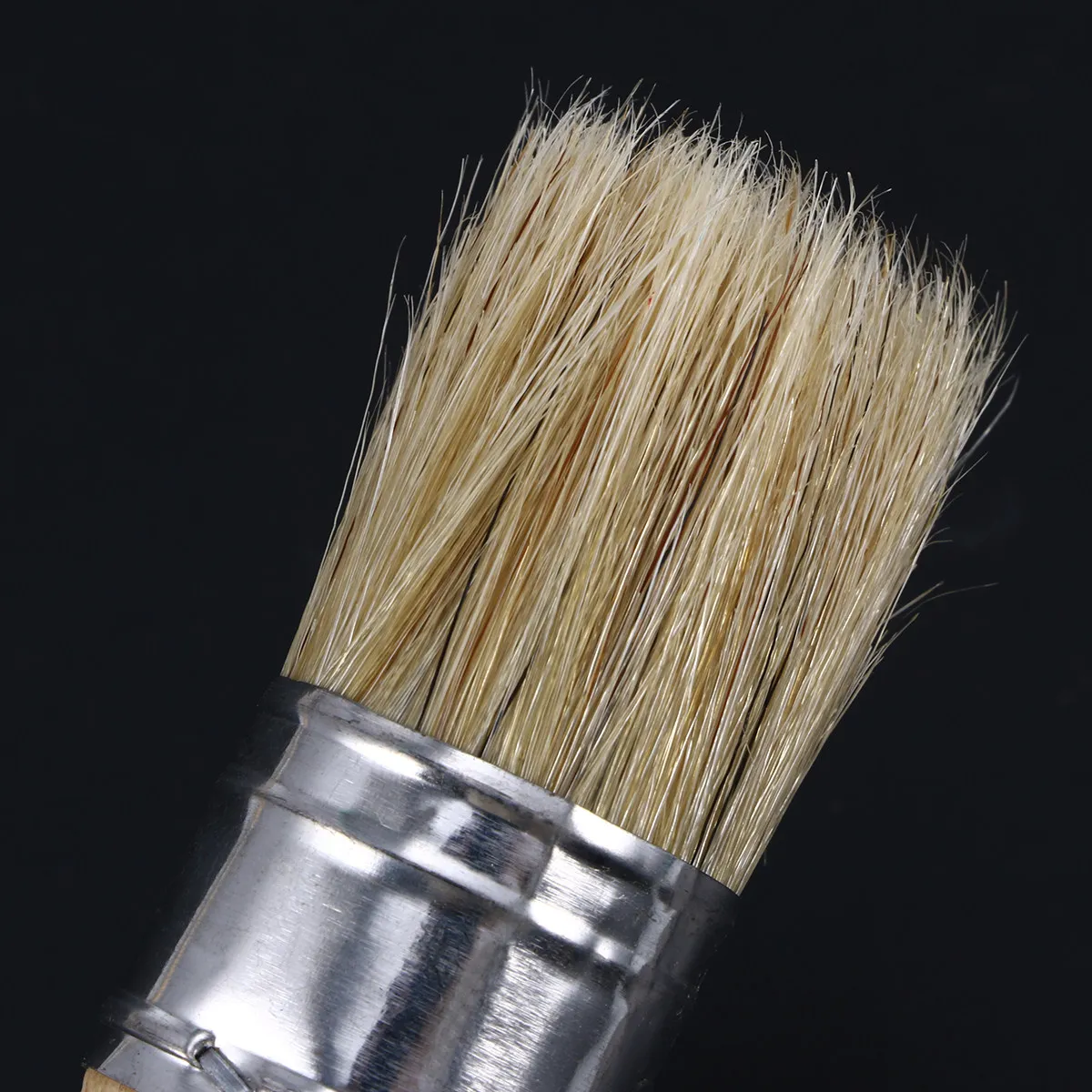 30Mm Round Waxing Brush Painting Brush for Wood Furniture Restoration Cabinets Tables Walls Stenciling Home Decor Natural