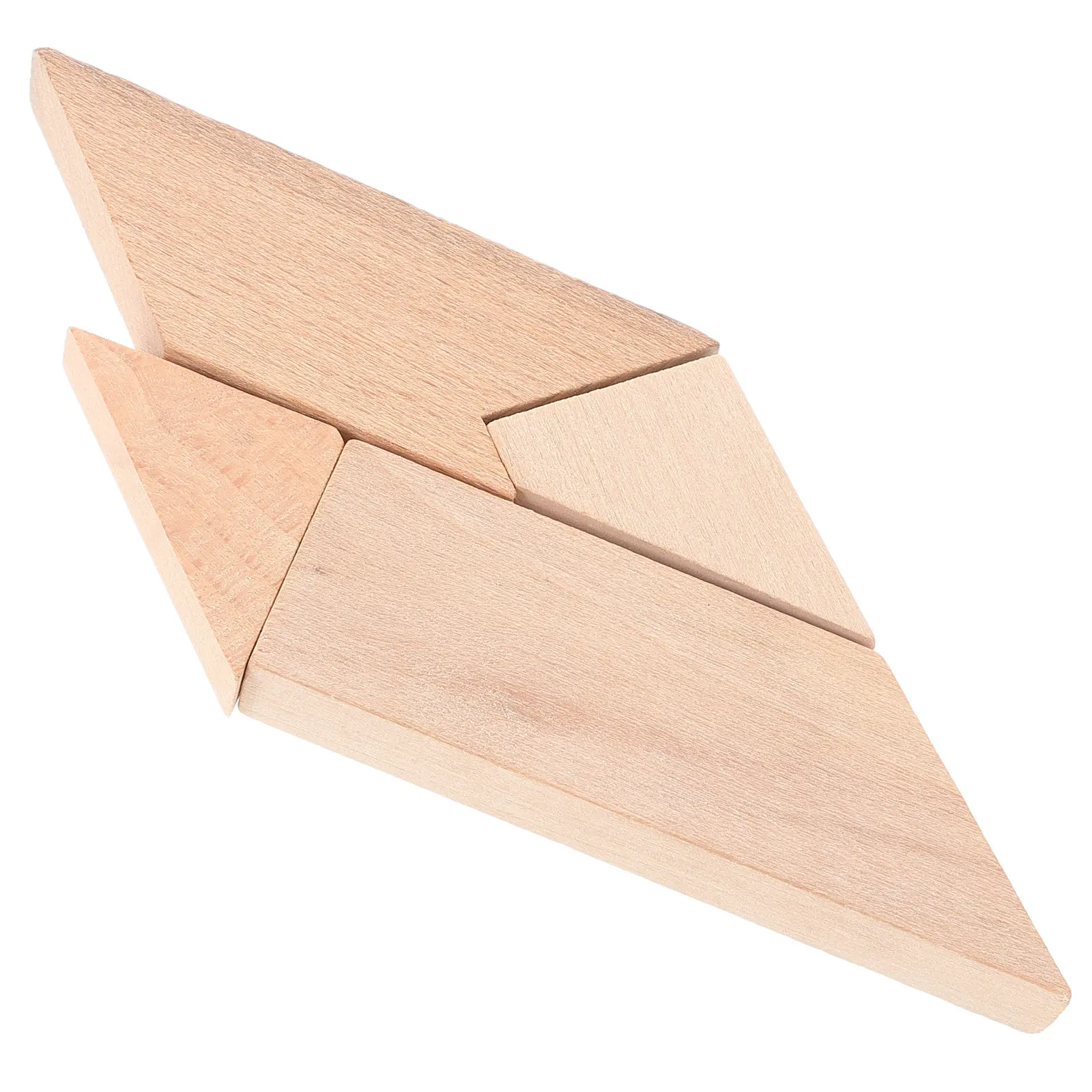 

4Pcs Wooden T Puzzle Beechwood Brain Teaser Puzzles for Family Playtime Parent-Child Interaction Educational Fun Khaki