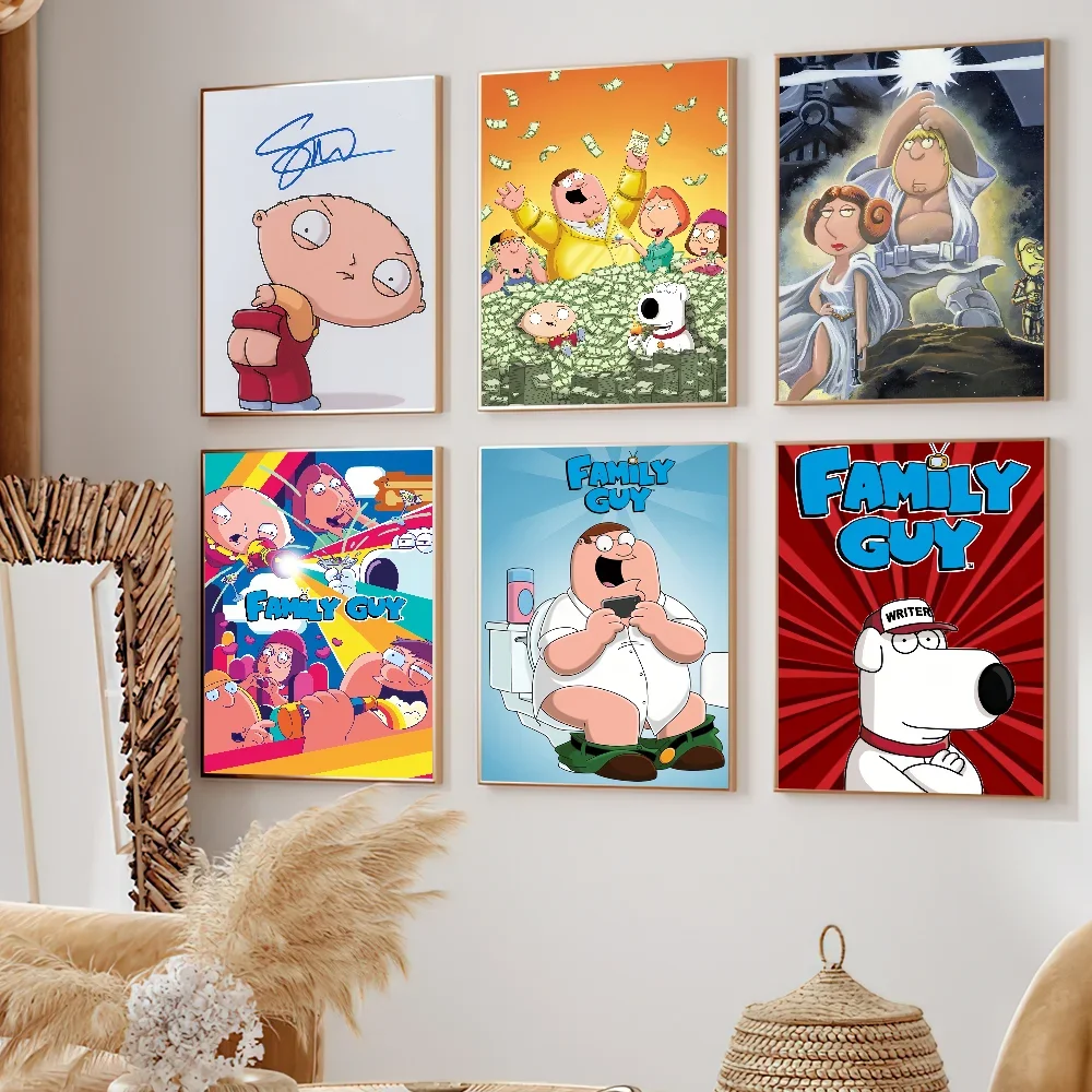 

Аниме F-Family G-Guy постер самоклеящаяся живопись гостиная офис украшения спальня дома настенные наклейки принты