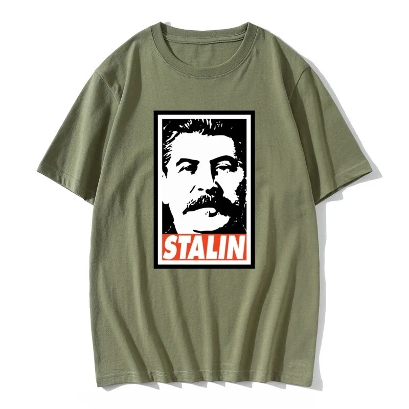 USSR Tees Stalin Swag Tops Fitness Summer Tops Tees fashion Male Tshirt Newest Hipster Yellow T Shirt For Comrade Men T-shirts