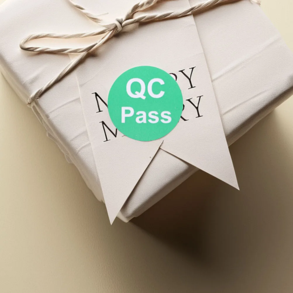 

1000pcs Quality Inspection Pass Stickers Approved Product Labels Round Adhesive Paper Labels for Warehouse Management Security
