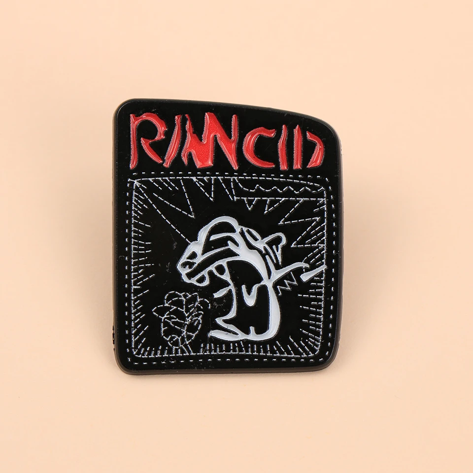 The Punk Rock Band RANCID Enamel Metal Funny Lapel Pins Brooches Badges Backpack Clothing Jewelry Gift for Music Fans Friends