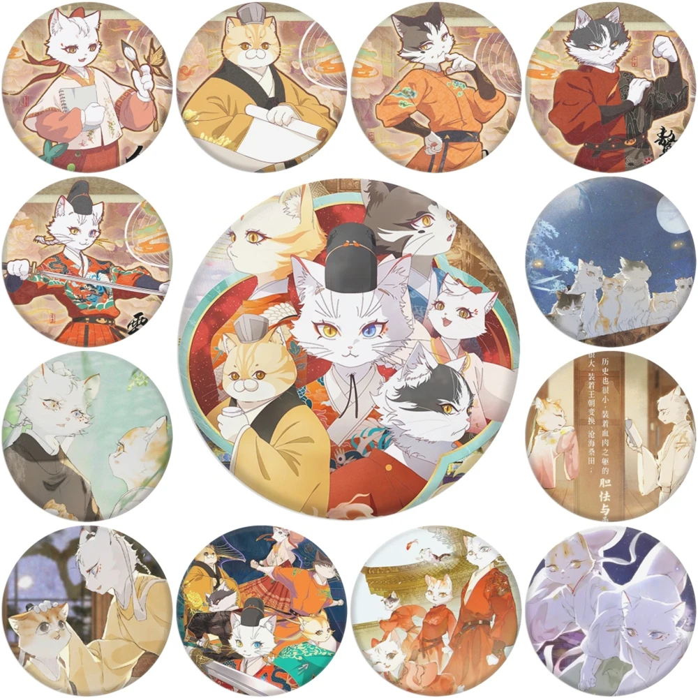 

Значок-брошь из жести 58 мм, аниме, Запретный город, Императорские кошки, для косплея, SPTE ﻿ Рождественский подарок-подарок