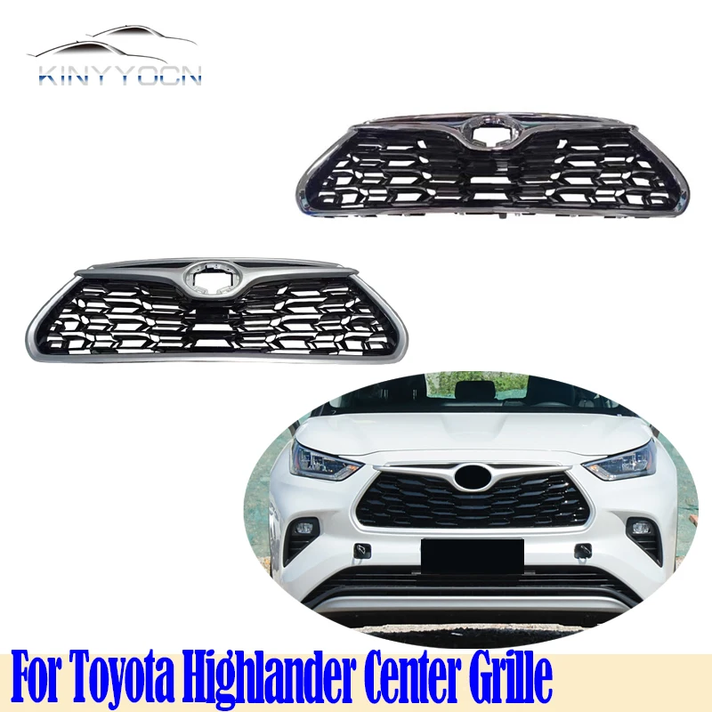 Grilles For Toyota Highlander 2022 23 24 Front Bumper Grill Center Grille High Quality Match Original