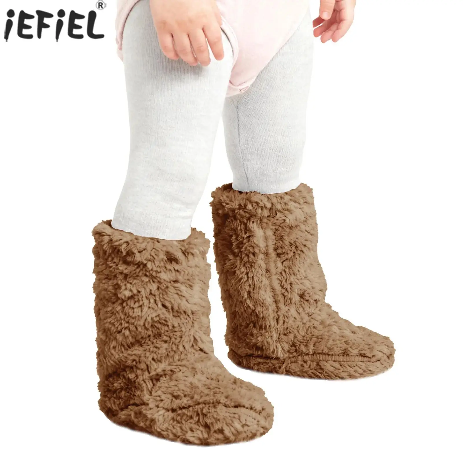 

Winter Baby Socks Warm Thick Coral Fleece Long Socks Elastic Openings Foot Cover Shoes Floor Socks Toddler Clothing Accessories