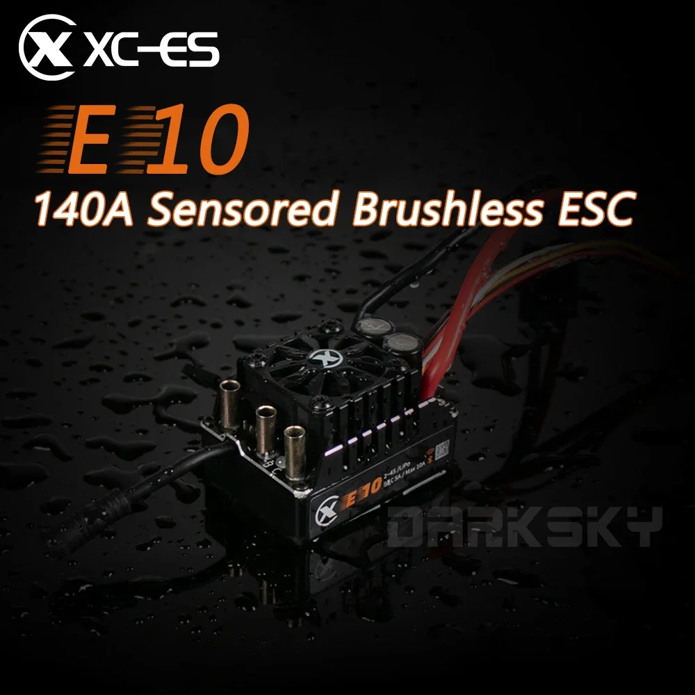 

XC E10 140A 2-4S Lipo Sensored Brushless ESC for 1/10 RC Model Car Buggy Truck Accessories