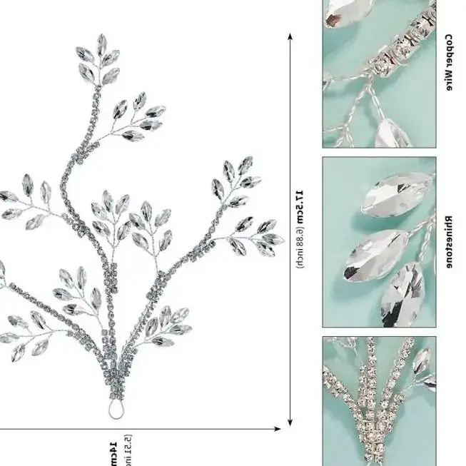 

Crystal Rhinestone Hair Comb | Handmade Wedding Accessory for Bridal Headwear