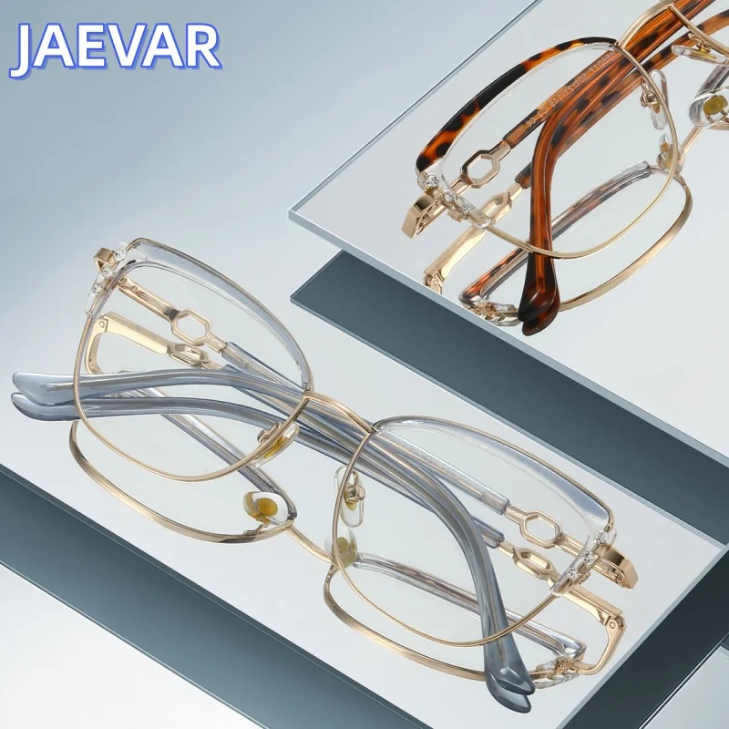 

Очки JAEVAR Fashion Anti Blue Ray TR90, новые, женские, в форме кошачьего глаза, с плоскими линзами, из высококачественного сплава, модель 86017