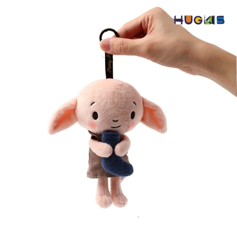 Genuine HUGKIS Harry Potter Dobby Plush Doll Elf Stuffed Toy Keychain Bag Pendant Collectible Gift For Potter Fans