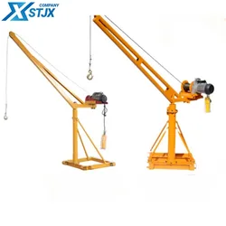 Fast crane household roof small hoist frame electric 220V building decoration loading lifting crane