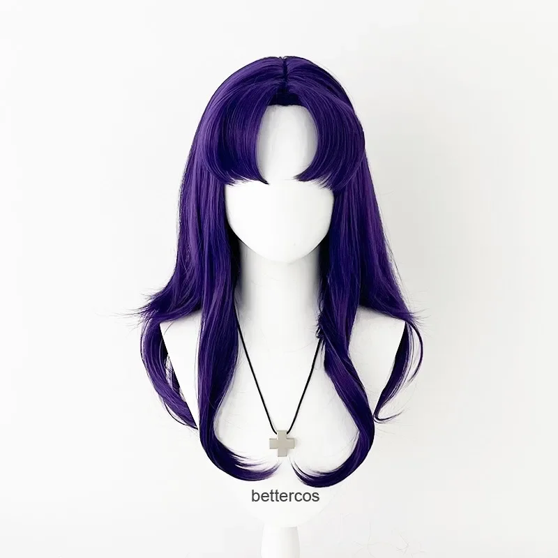 Anime Cosplay Wig purple Katsuragi cosplay wig women cute long hair Katsuragi cosplay withgs costume mitato wigs wig cap