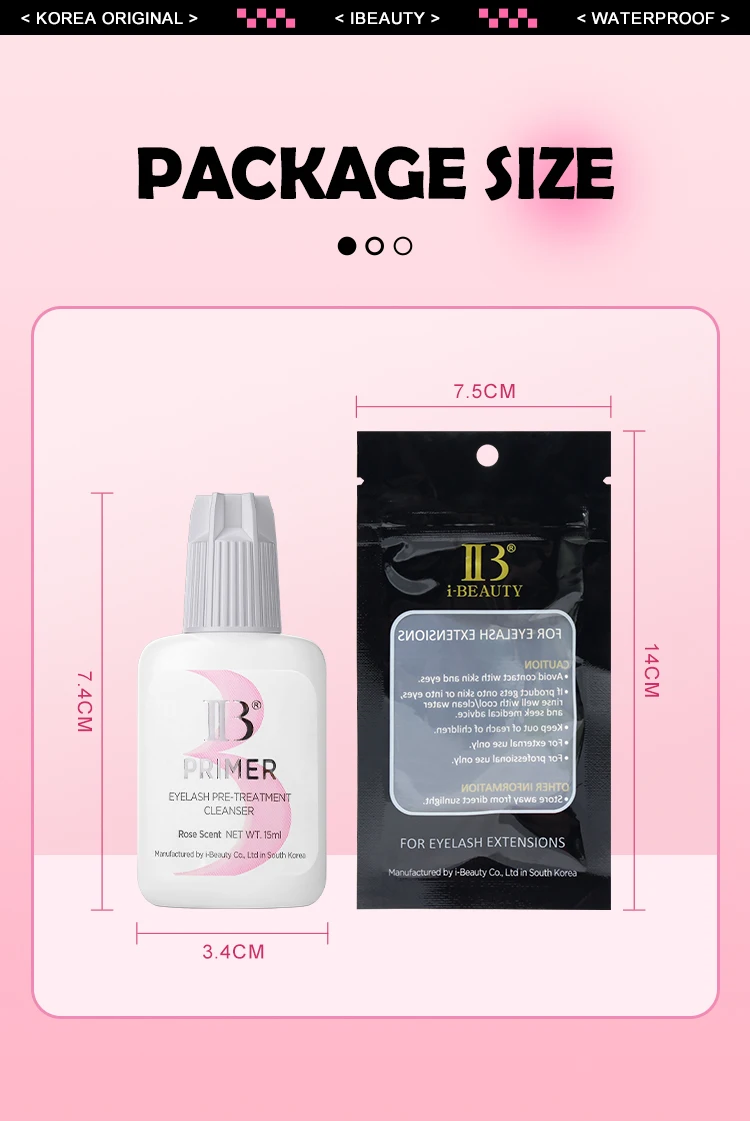1 Flasche IBeauty Banana Primer Fake Wimpernverlängerung Rose Langlebig Korea Stark klebendes Zubehör Super Bonder Booster – Detail 9