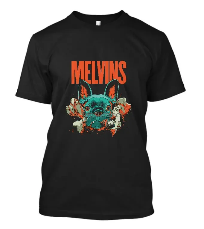 New The Melvins Concer Band Black T-Shirt Size S-3Xl Men Short Sleeve T Shirt Black Cotton T-Shirt Top Tee