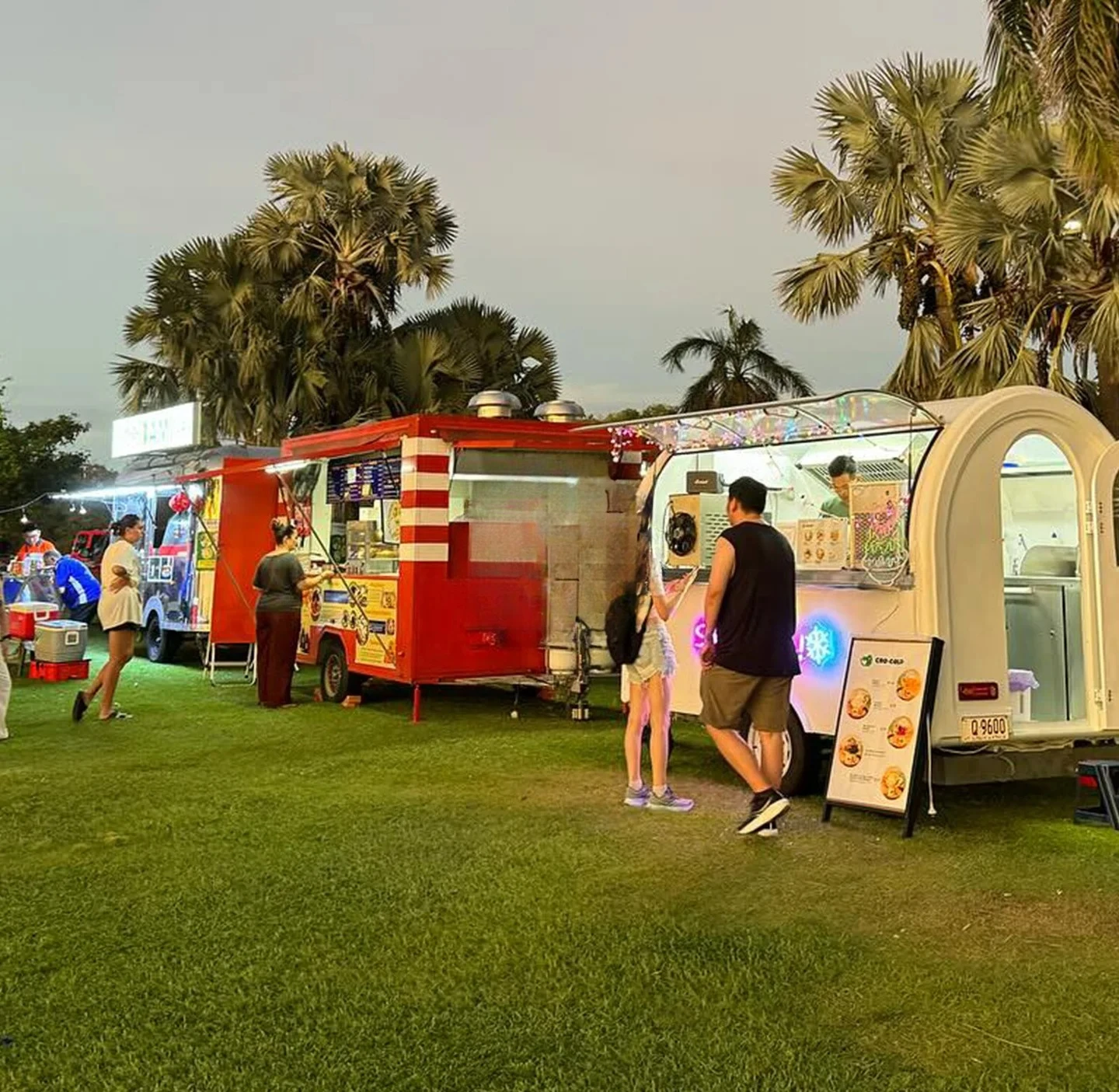

Small Mobile Food Truck Converted Into a Food Truck Equipped With a Complete Set of Kitchen Equipment