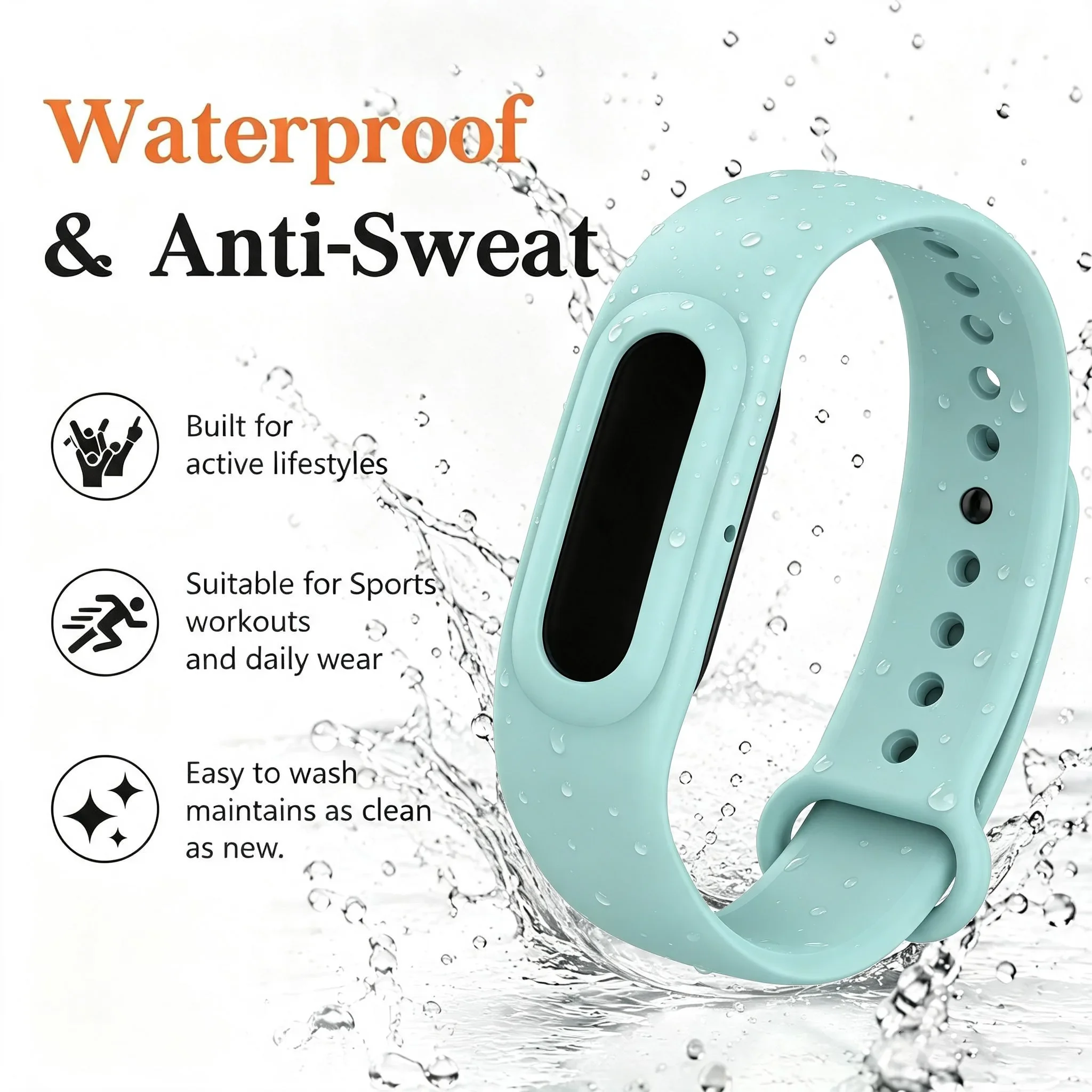 Watch Strap+Case For Google Fitbit Air Silicone Breathable Wristband Integrated Band For Fitbit Air Sport Bracelet Accessories