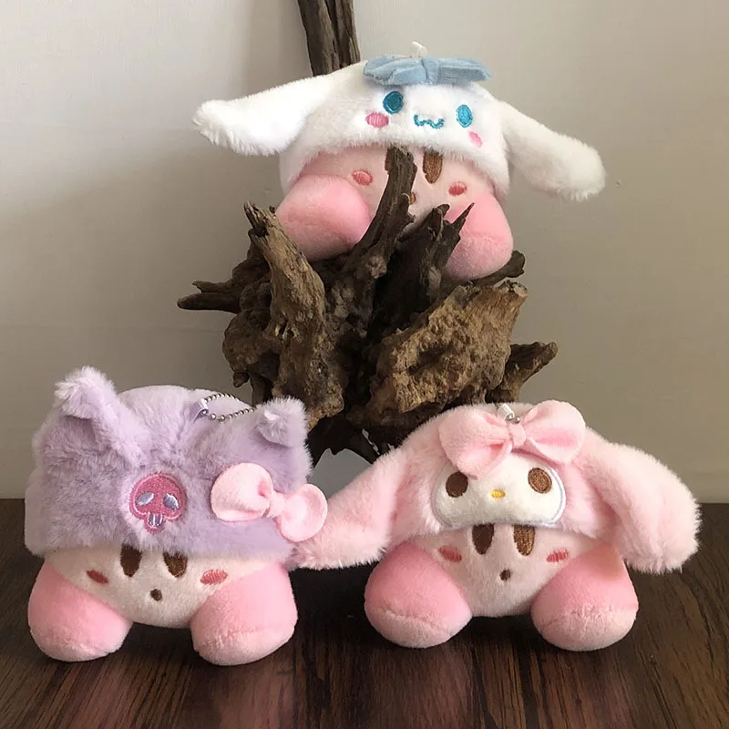 Cartoon Star Kirby Soft Plush Doll Kawaii Kitten Decoration Props Kids Birthday Cute Gift Toy