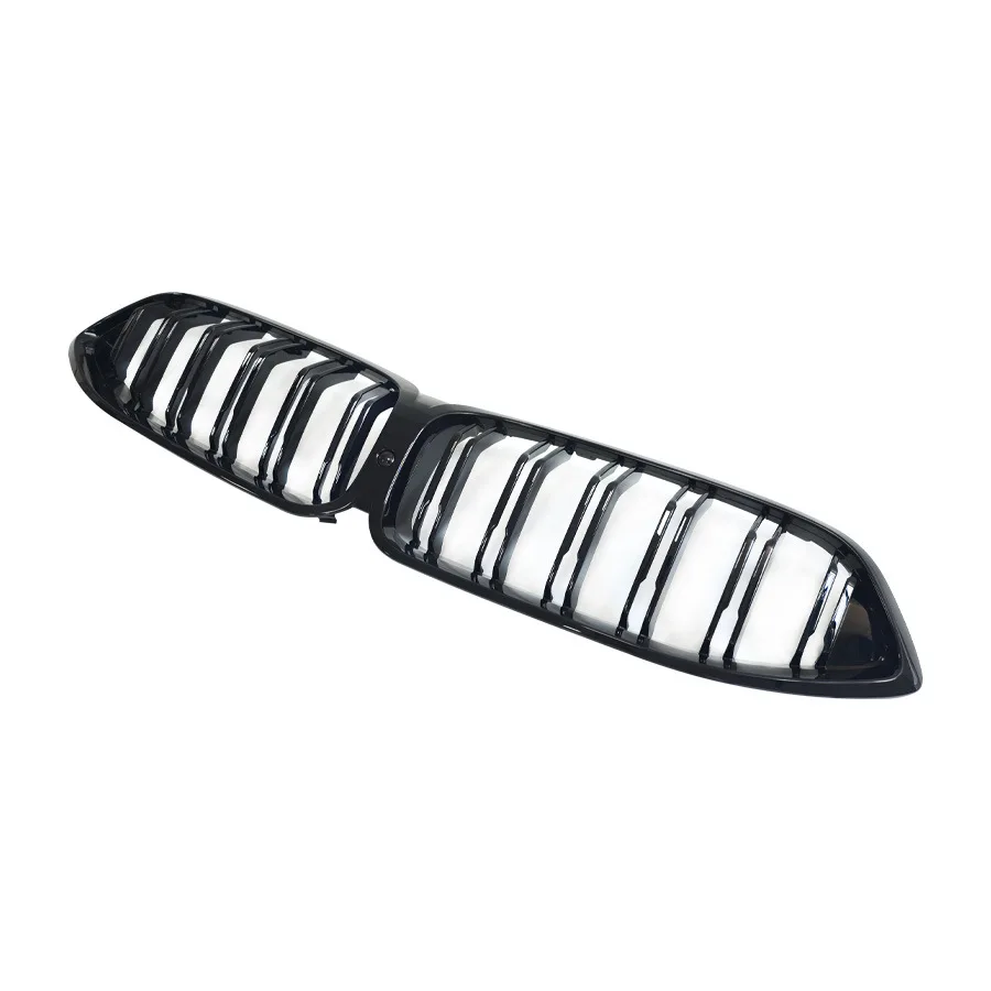 For BMW 8 Series G14 G15 G16 models 2019-2022 double-line style front grille Racing ABS material snap-in replacement installatio