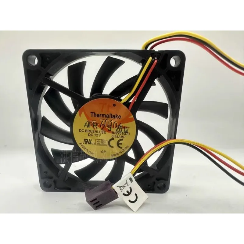 Original New Cooler Fan for Thermaltake TT-7010A R127010DU DC12V 0.45AMP Fan 70*70*10mm