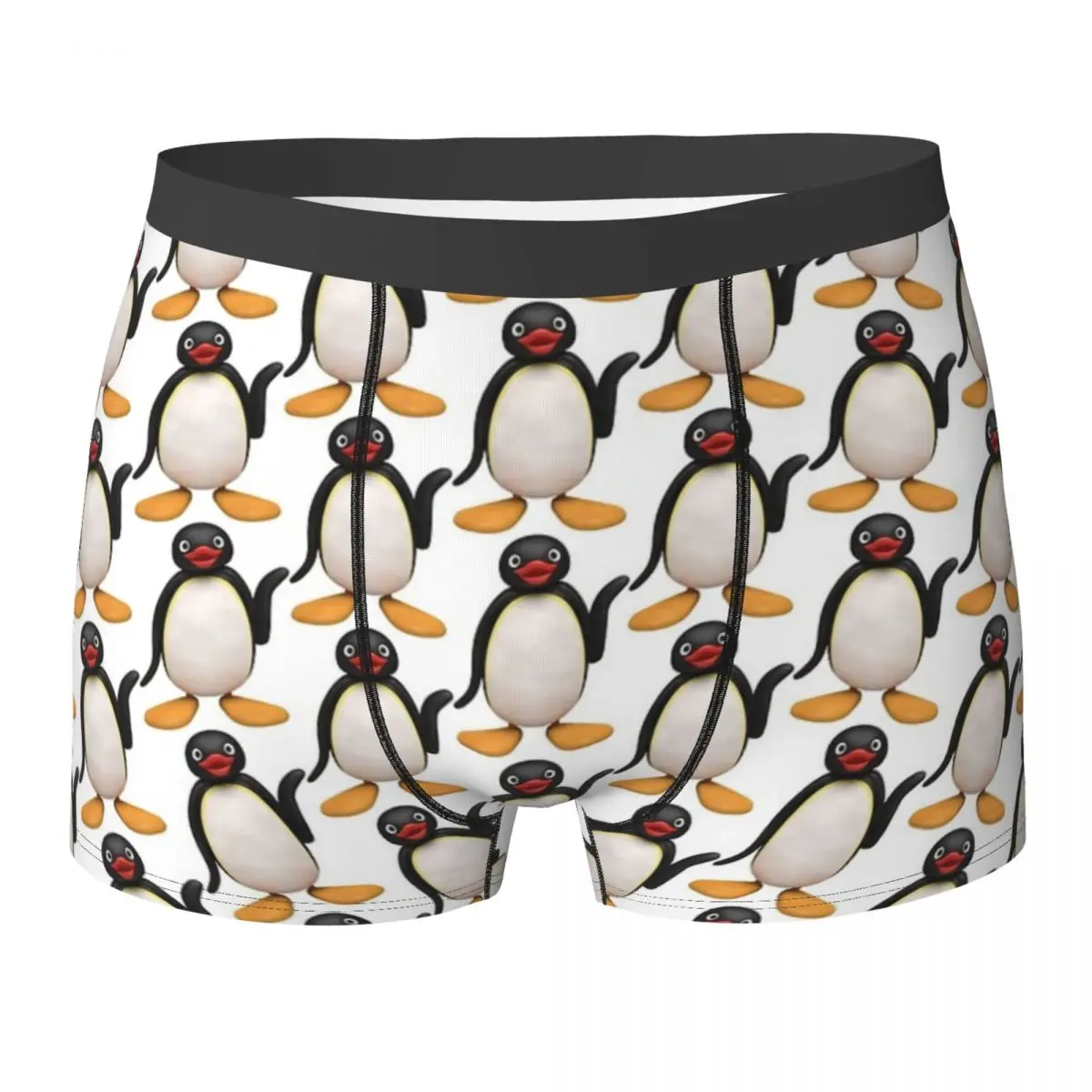 

Boxer Underpants Shorts Pingu Panties Men Ventilate Underwear for Homme Man Boyfriend Gifts