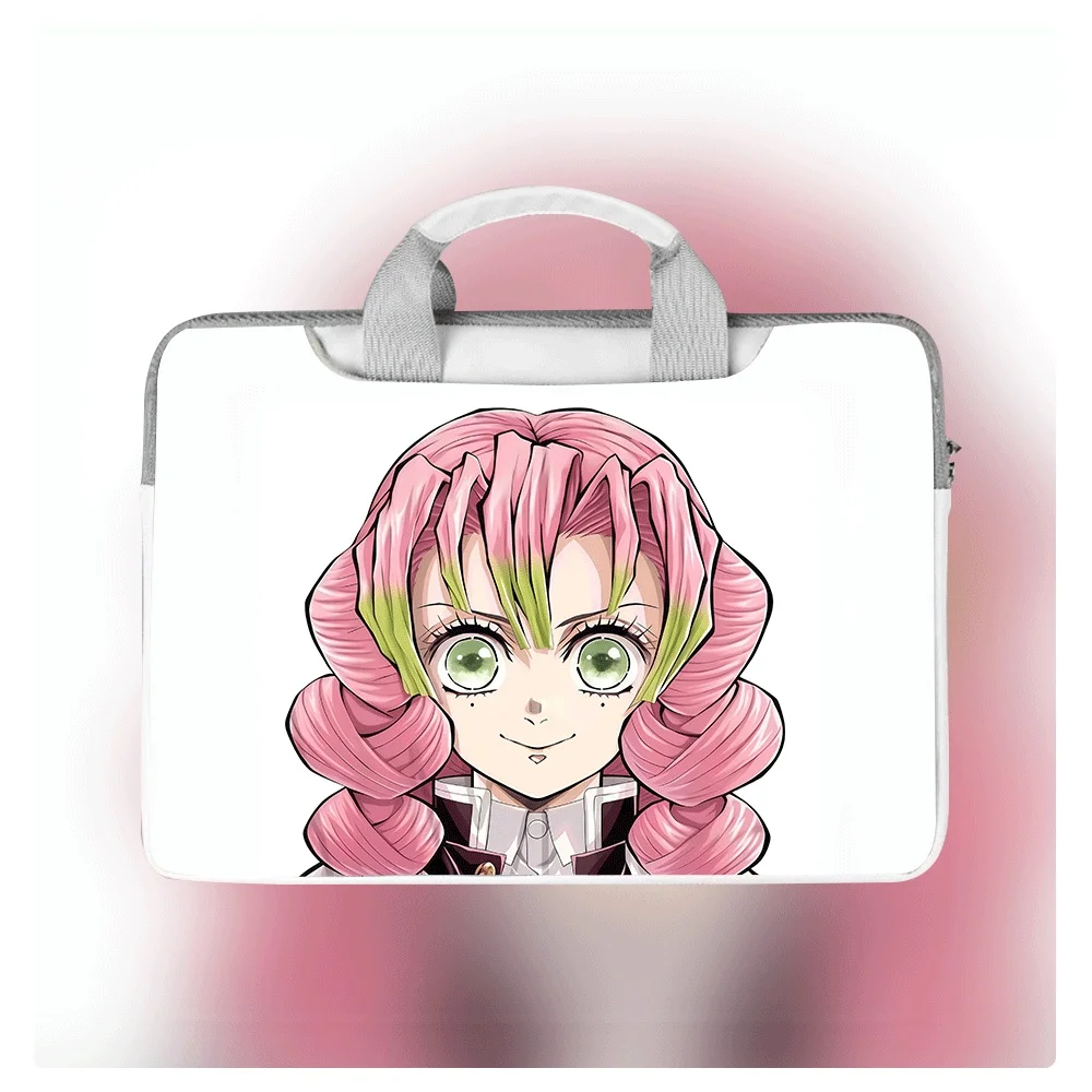 

Cartoon Laptop Bag 12-16 Inch Demon Slayer Character Printed Waterproof Shockproof PU Shoulder Crossbody Handbag Zipper Gift