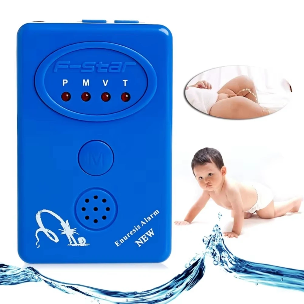 Новый сигнализатор для взрослых от энуреза и ночного недержания мочи Mlmery + датчик с зажимом, синий, для ухода за детьми