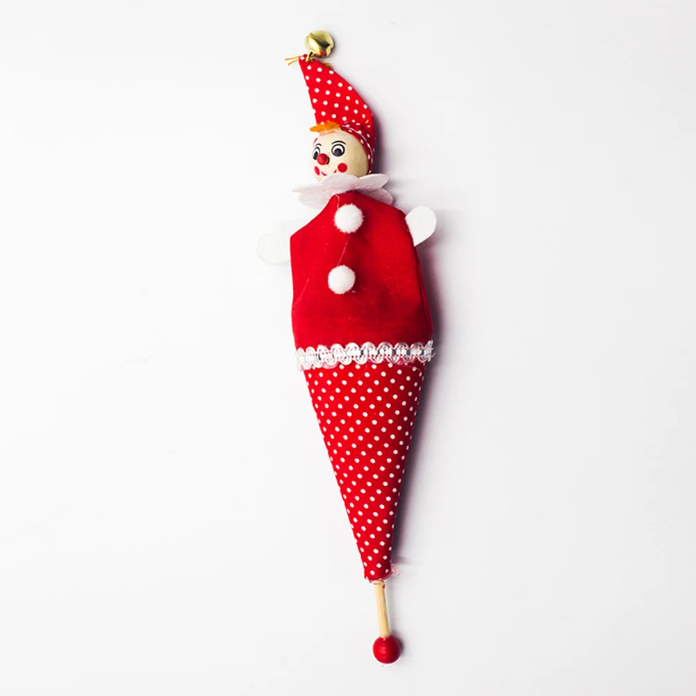 4 Christmas Clown With Bell Plush Clown Figure Stuffed Man for Christmas New Year Room Office Decoration