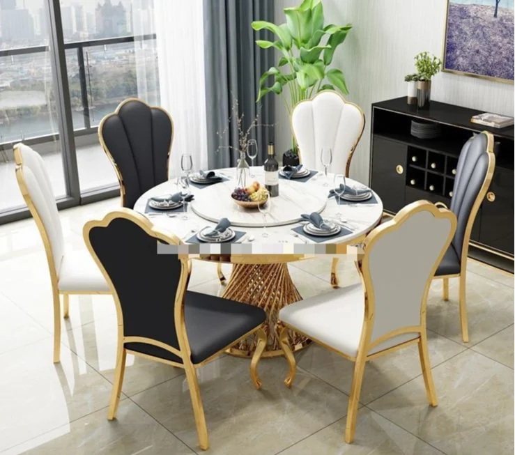 10 seater Brass basse ronde lounge living room home furniture dining basse salon small dining table