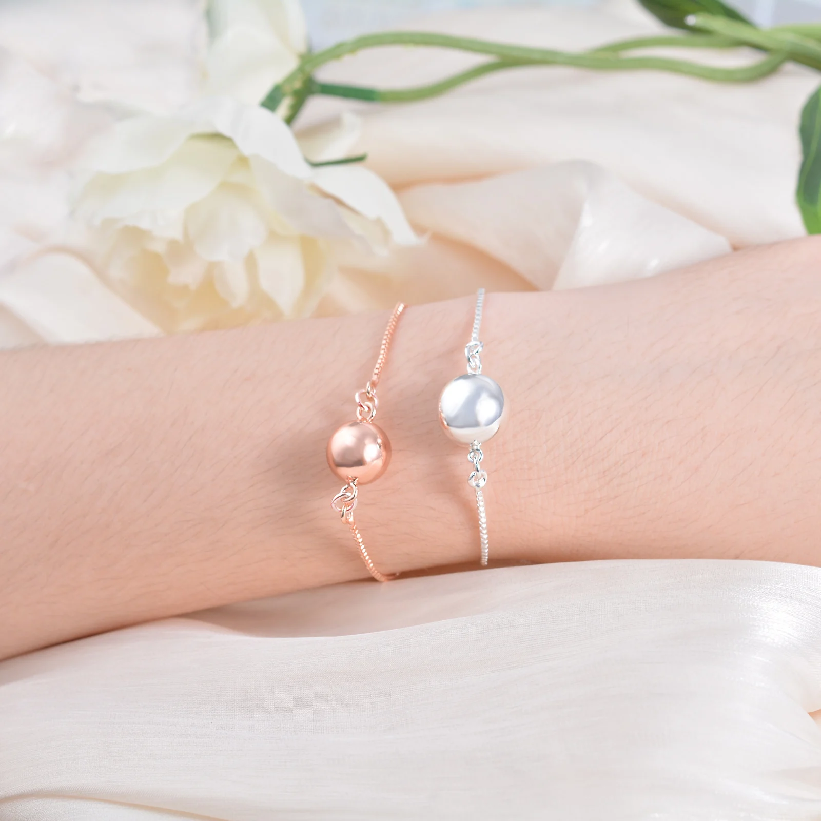 EUDORA 14mm Harmony Ball Pregnancy Bola Adjustable Bracelet Baby Wishing Chime Ball Angel Caller bracelet Jewelry Gift for women