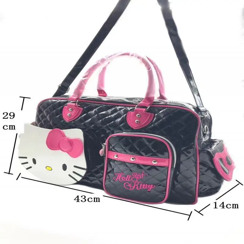 Torebka Hello Kitty Sanrio torba podróżna Anime torba na zestaw dziewczyna prezent kochanie Hottie torebka dziecko Crossbody duża pojemność hurtowa