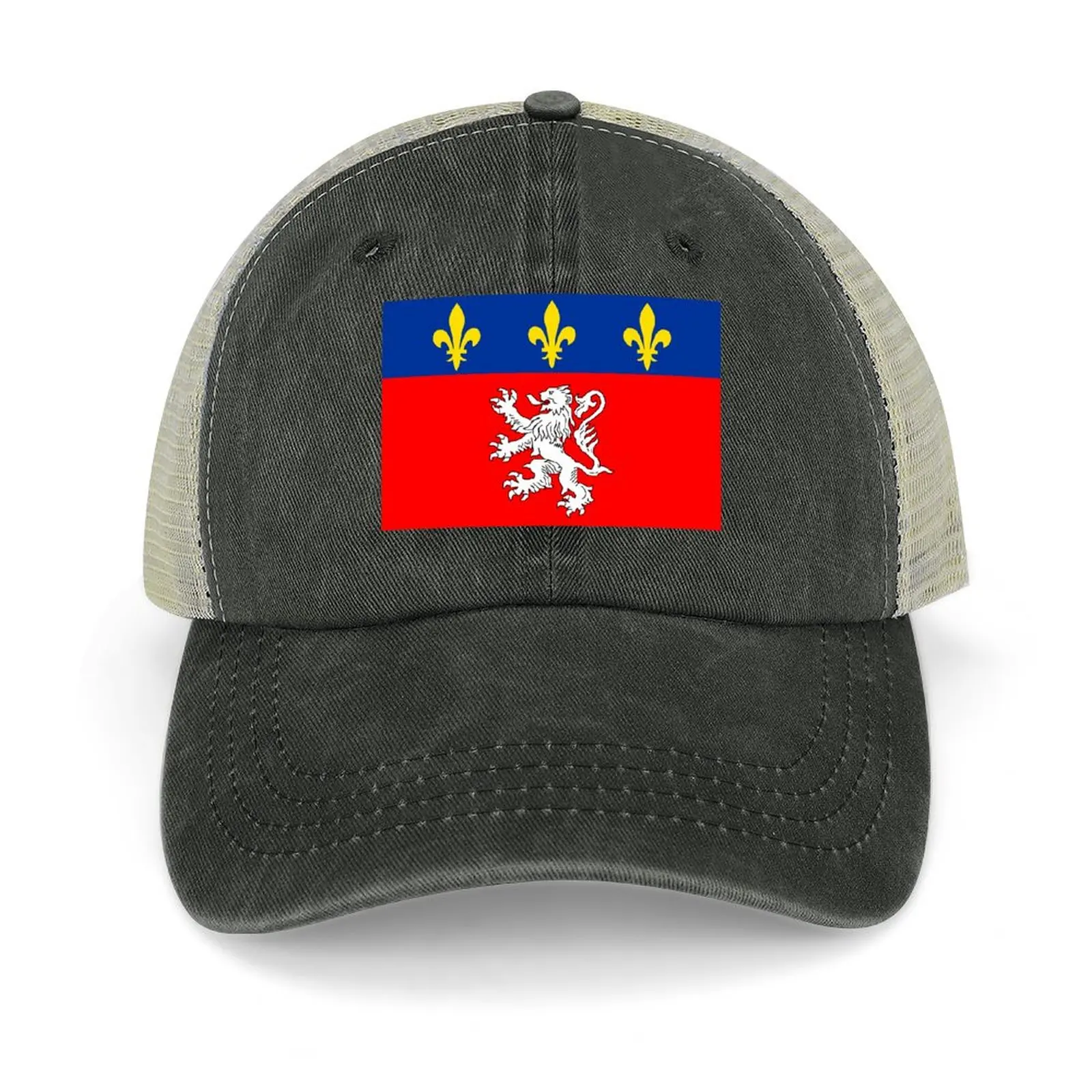 

Lyon France flag Baseball Cap Snap Back Hat beach hat Custom Cap winter hats for men Hats For Men Women's