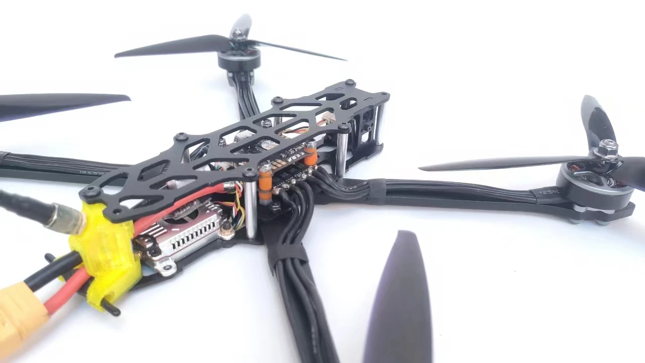 Liga de alumínio FPV Frame Kit, Rush Tank, VTX 5.8G 2.5W Câmera Térmica Opcional, ELRS 915MHz Motor 2810 1350KV, 7"