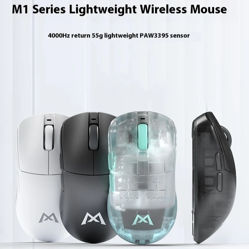 

Беспроводная игровая мышь Monka M1, проводная эргономичная мышь с тремя режимами, с поддержкой Bluetooth, для электронных видов спорта, Paw3395