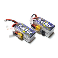 Tattu Funfly Series 1300mAh 1550mAh 1800mAh 100C 4S 14.8V Lipo Battery Pack with XT60 Plug for RC FPV Racing Drone Quadcopter