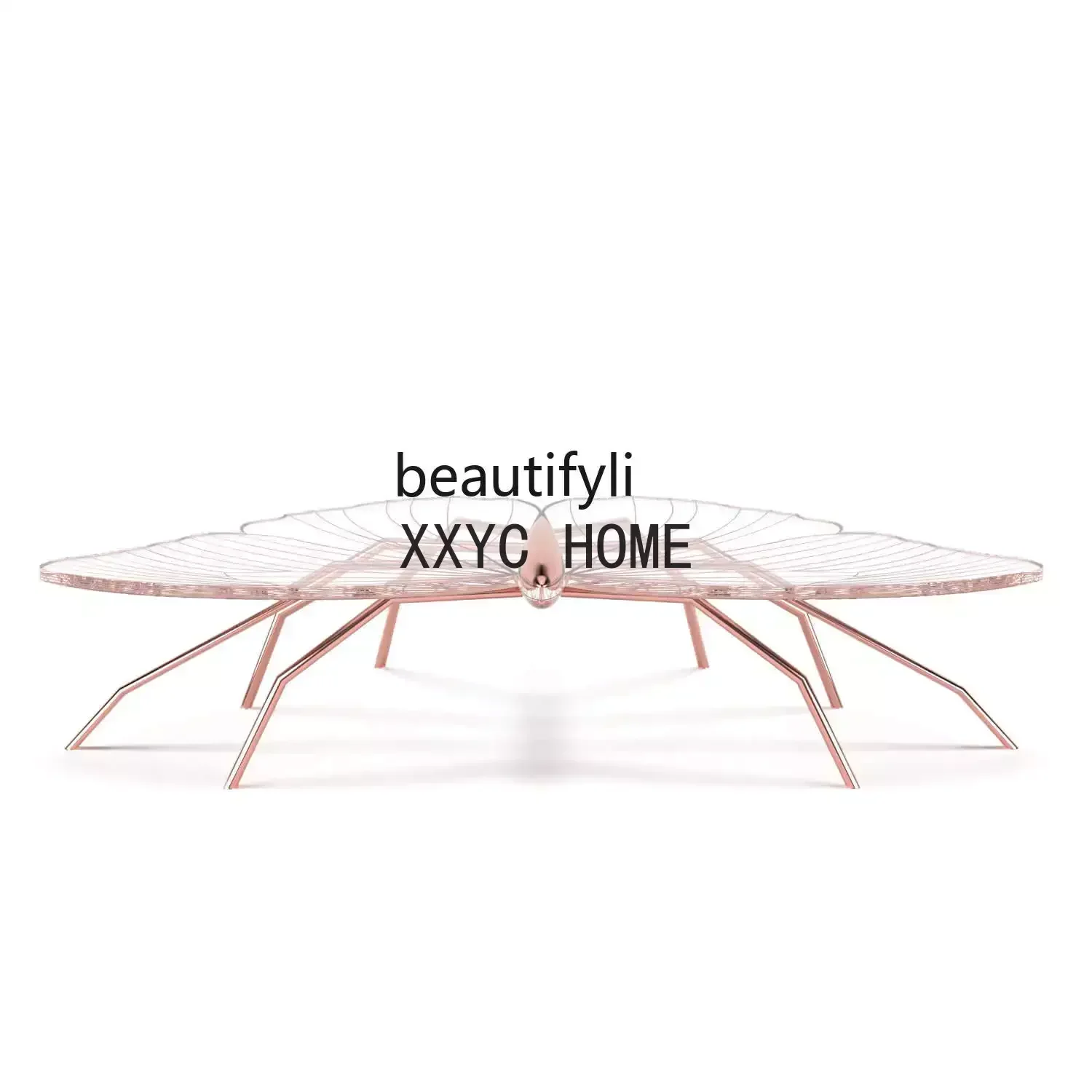 

Shaped Butterfly Acrylic Transparent Tea Table Simple Modern Living Room Home Small Apartment Creative Side Table
