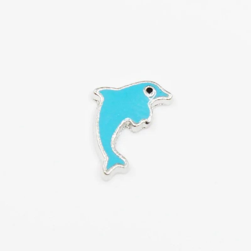 Marine Animal 20pcs Manta Ray Batfish Turtle Floating Charms Living Glass Memory Lockets Diy Jewelry Pendant