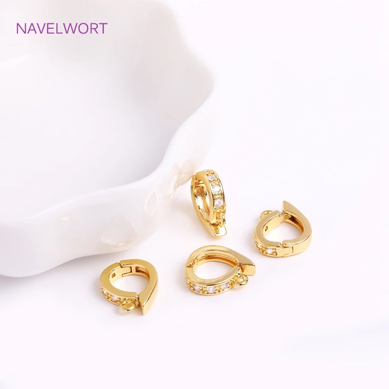 Trendy 18K vergoldet Klapp Halskette Enhancer für DIY Halskette Herstellung Zubehör Messing Anhänger Bail Schmuck Materialien Großhandel – Detail 33