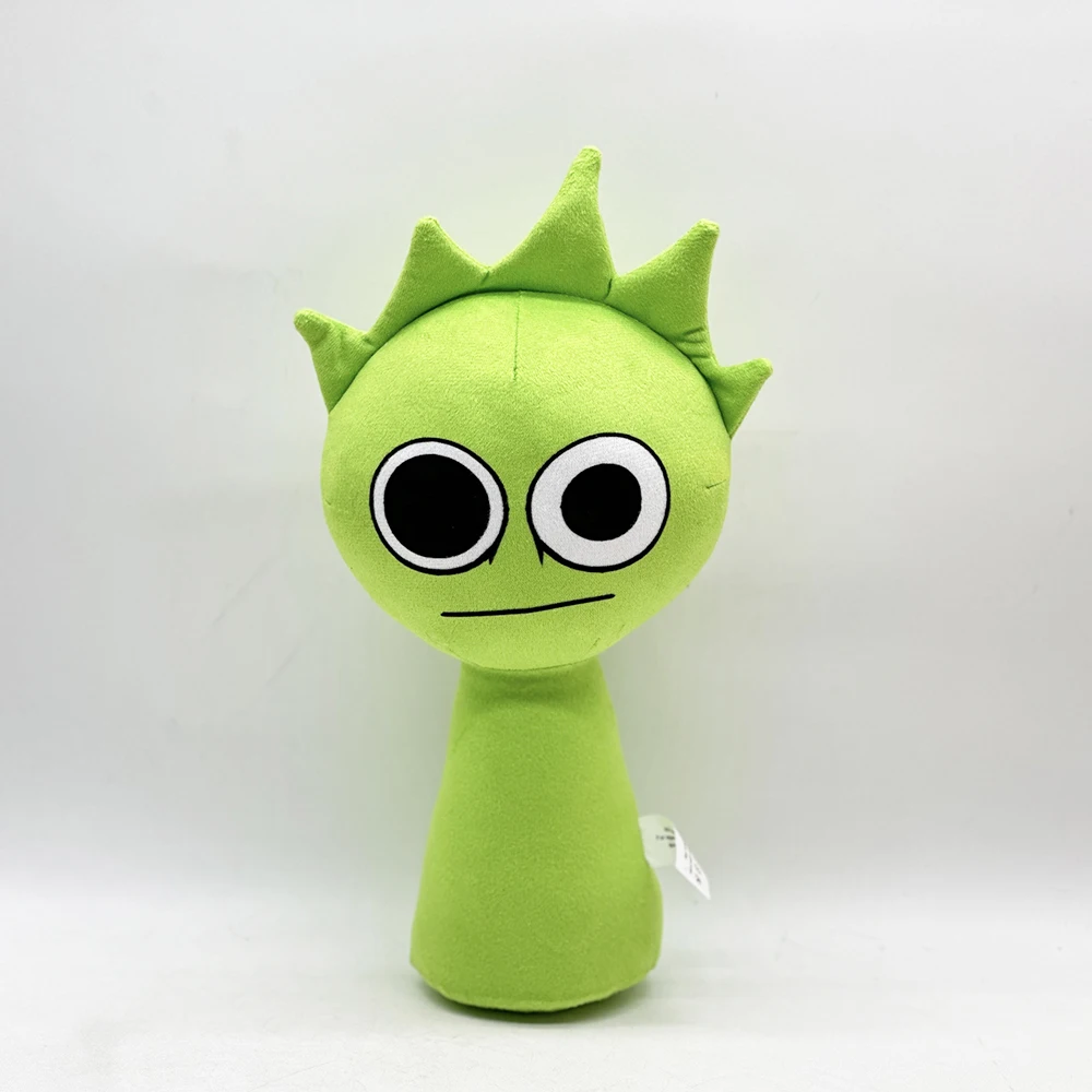 30cm SPRUNKI Wenda Plush Green Black and White Eye Plush Doll Creative Design Game Periphery Trendy Home Decoration