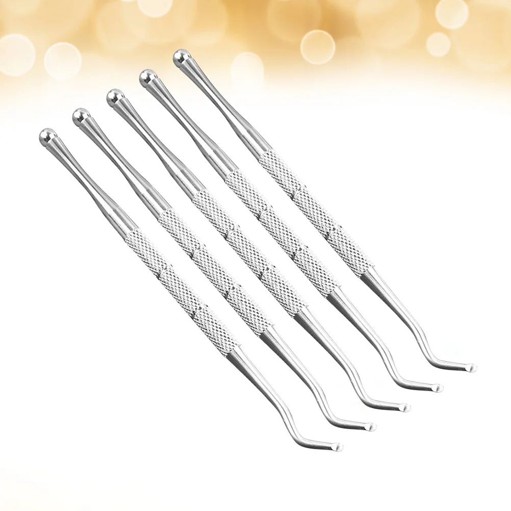 5 uds limas de uñas de acero inoxidable lima de Metal de un solo cabezal longevidad arte de uñas manicura uñas de los pies salón uso doméstico lima de un solo cabezal