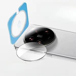 Bilashmart Glue Camera Lens Protector Xiaomi 14 Ultra Camera Protectors Xiami Mi14U Film Glass Lens Cover Locator Installation