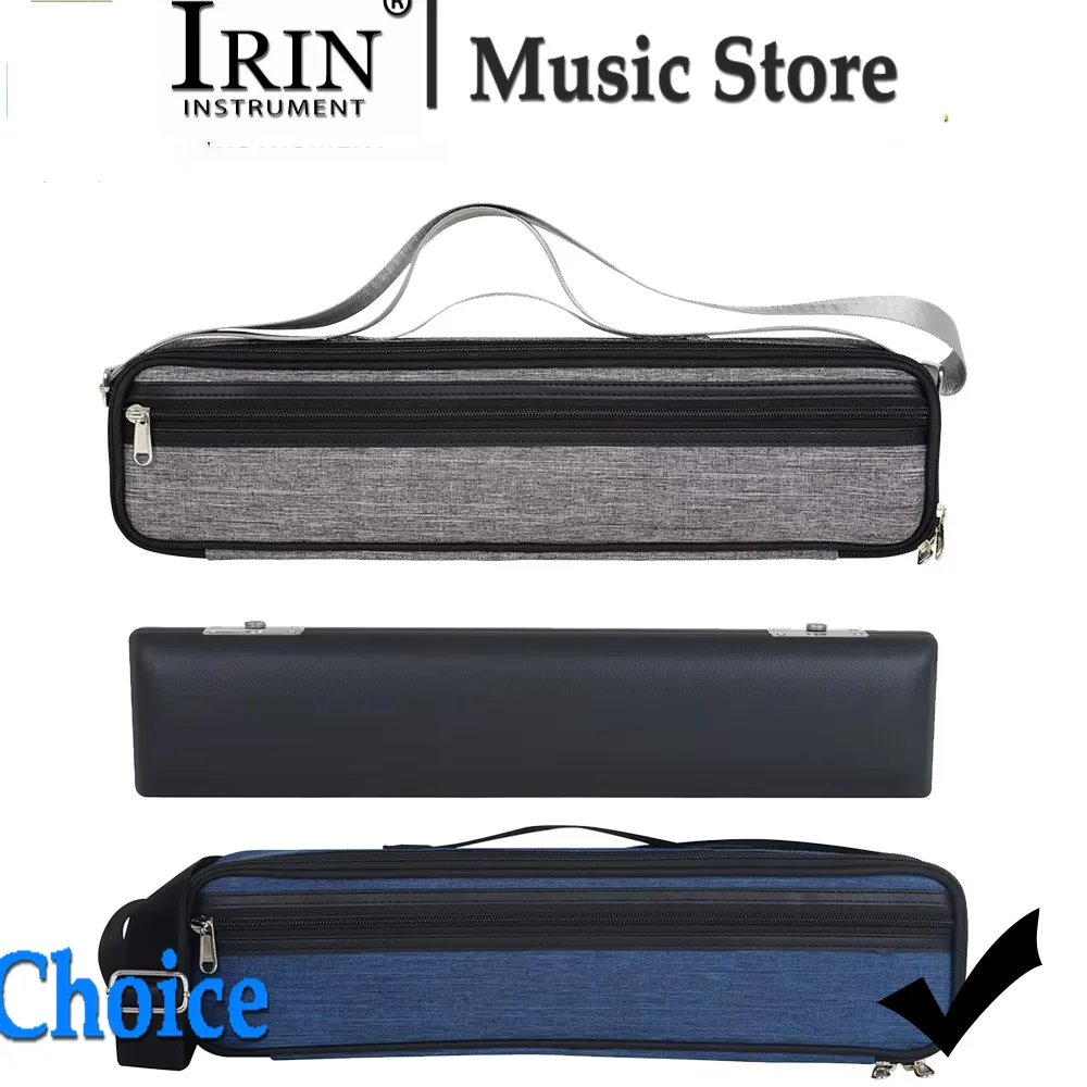 Flute Leather Box 16/17 Holes Flute Handbag Oxford Cloth Bag Soft Case Professional Woodwind Instrument Flute Accessories Parts