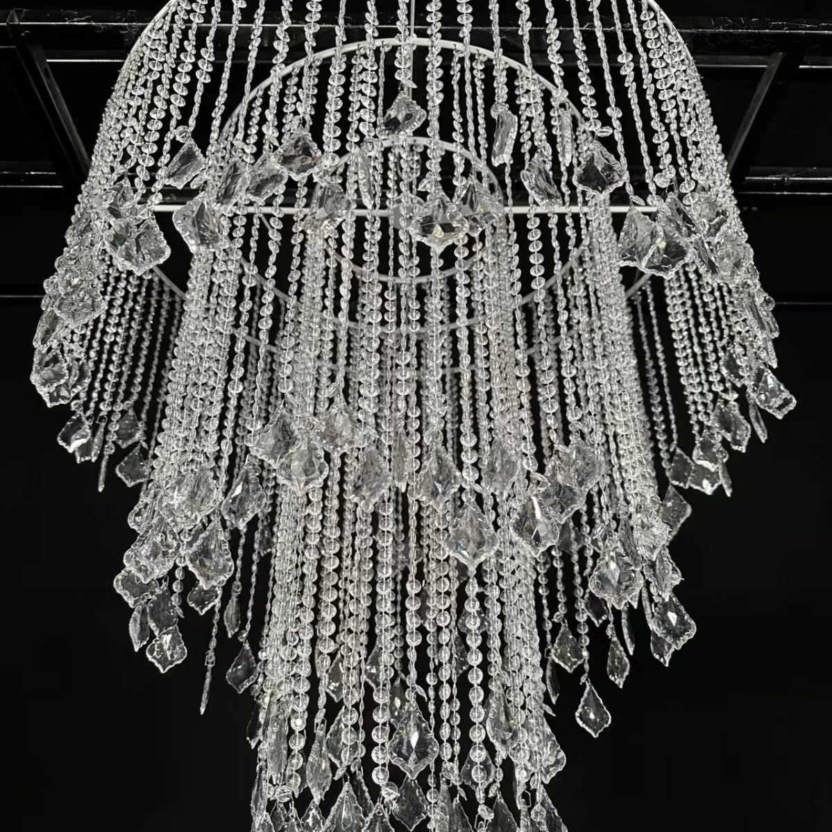 Wedding props Multi-layer lights Acrylic ceiling pendants Background stage decoration props