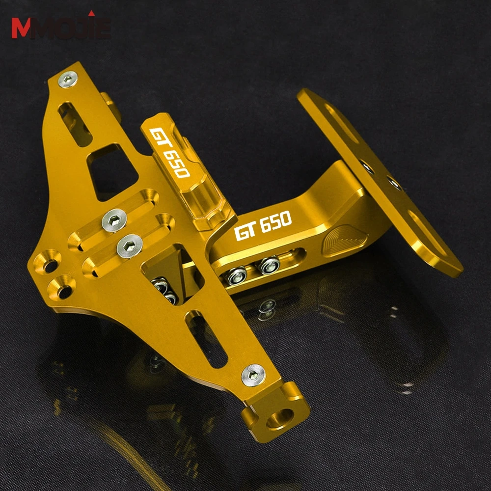 ل CFMOTO GT650 650GT 2016- 2025 2024 2023 الذيل مرتب الحاجز مزيل مصباح ليد دراجة نارية لوحة ترخيص حامل قوس الخلفية