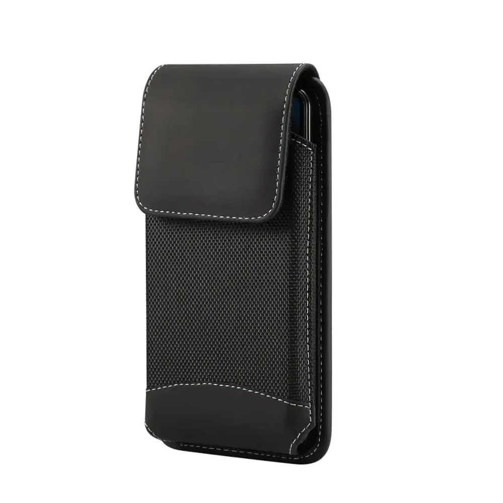 

Oxford Cloth Pouch Case For iPhone15 14 13 12 11 Pro XR XS X Waist Bag Belt Clip Holster Cover For Samsung S24 S23 S22 S21 Case