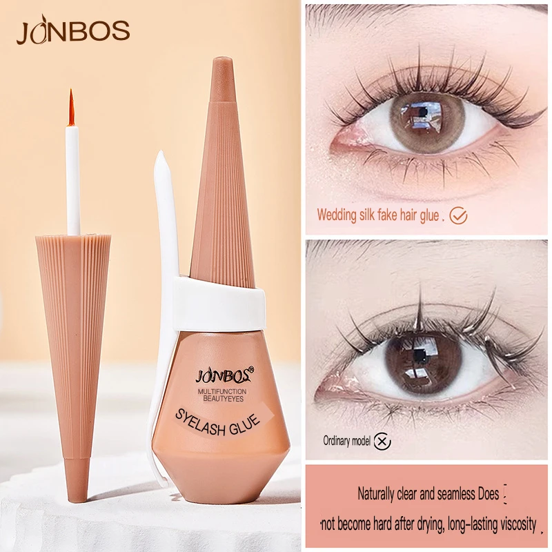 

JONBOS Multi Purpose Beauty Eyelash Transparent Invisible Mild Non Irritating Double Eyelid Adhesive Shaping Liquid