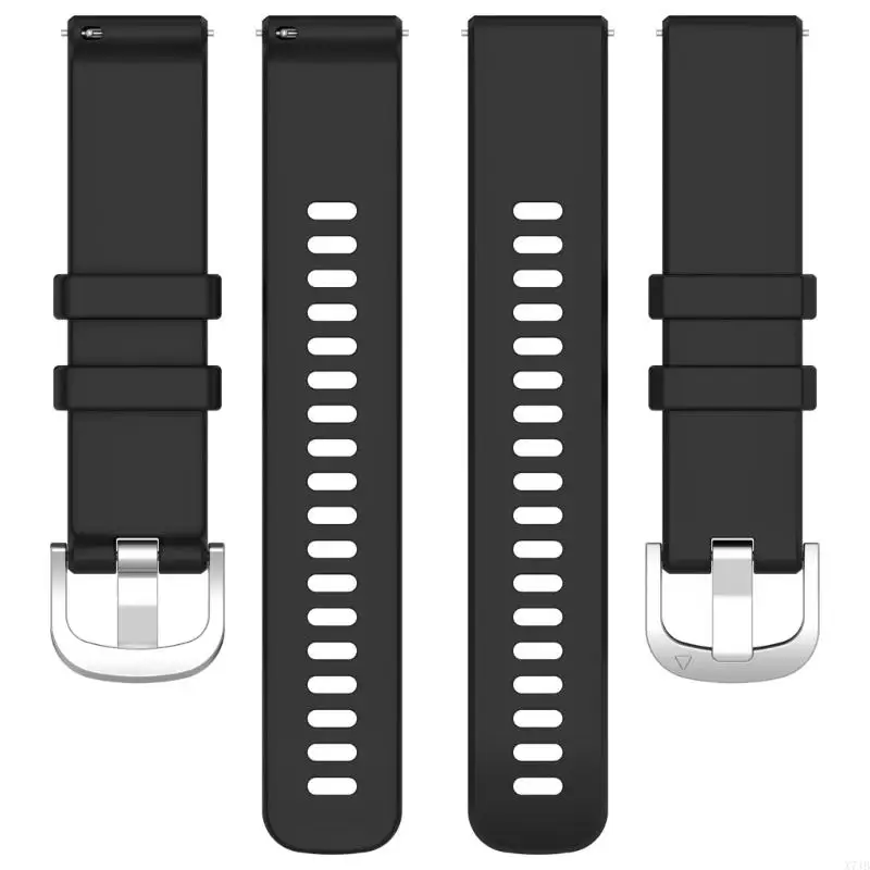 Adjustable Silicone Watchband Sweatproof Closure Quick Release Watch Straps Extended Durability for Smartwatch 5/6